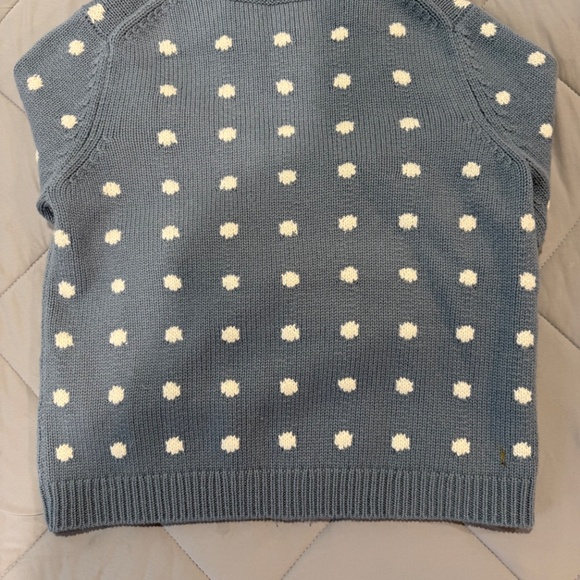Winter polka dot blue and white sweater - Picture 7 of 7